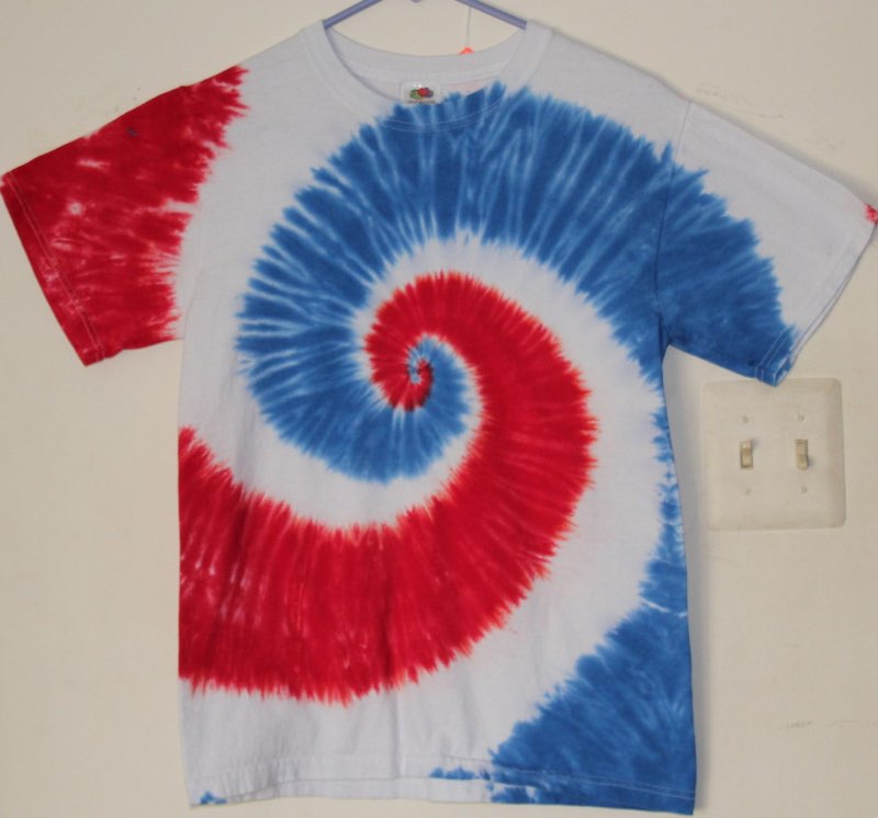Picture of Red/White/Blue Spiral pattern